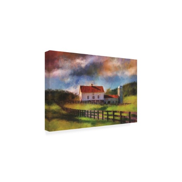 Lois Bryan 'Red Roof Barn In Summer' Canvas Art,12x19